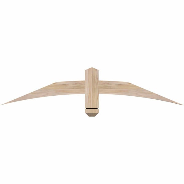 Ekena Millwork Bellingham Smooth Timber Gable Bracket, Douglas Fir, 48"W x 10"H x 3 1/2"D x 3 1/2"F, 5/12 Pitch GBW048X10X0404BEL00SDF - main